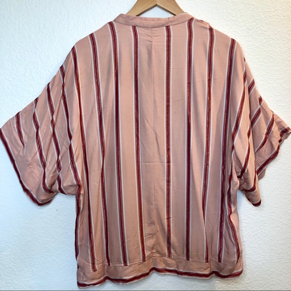 Andrew Marc New York Metallic Striped Top~Sz Large - Picture 10 of 10